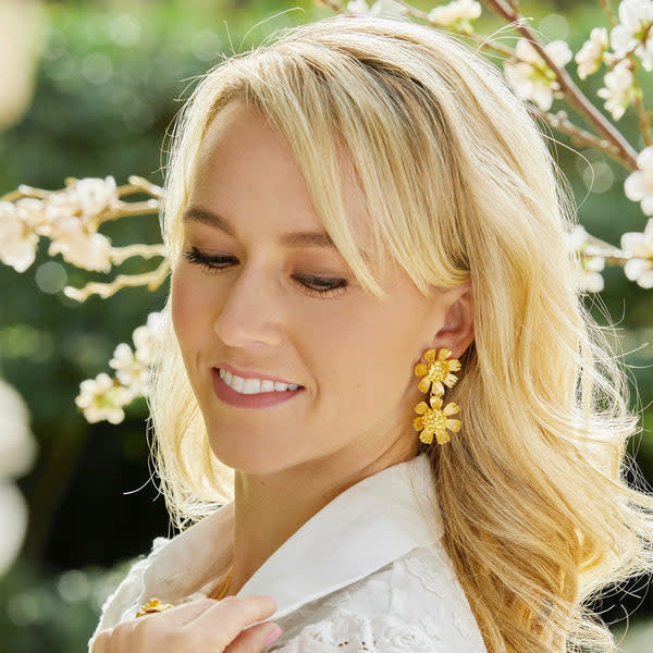 Doubled up Buttercup Earrings