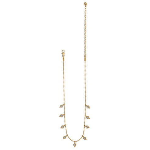 Twinkle Mod Droplet Reversible Gold-Multi Necklace