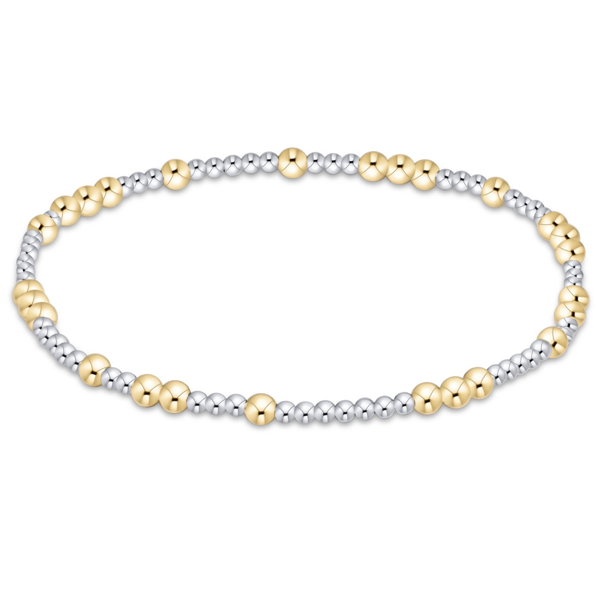 Hope Unwritten Mixed Metal 3mm Bracelet with sterling silver and 14kt gold-filled beads.