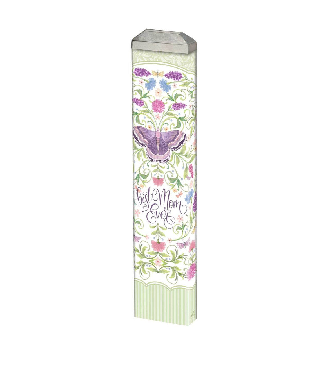 Mini art pole measuring 13 inches with a circular head.