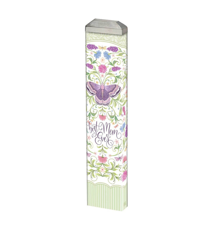 Mini art pole measuring 13 inches with a circular head.