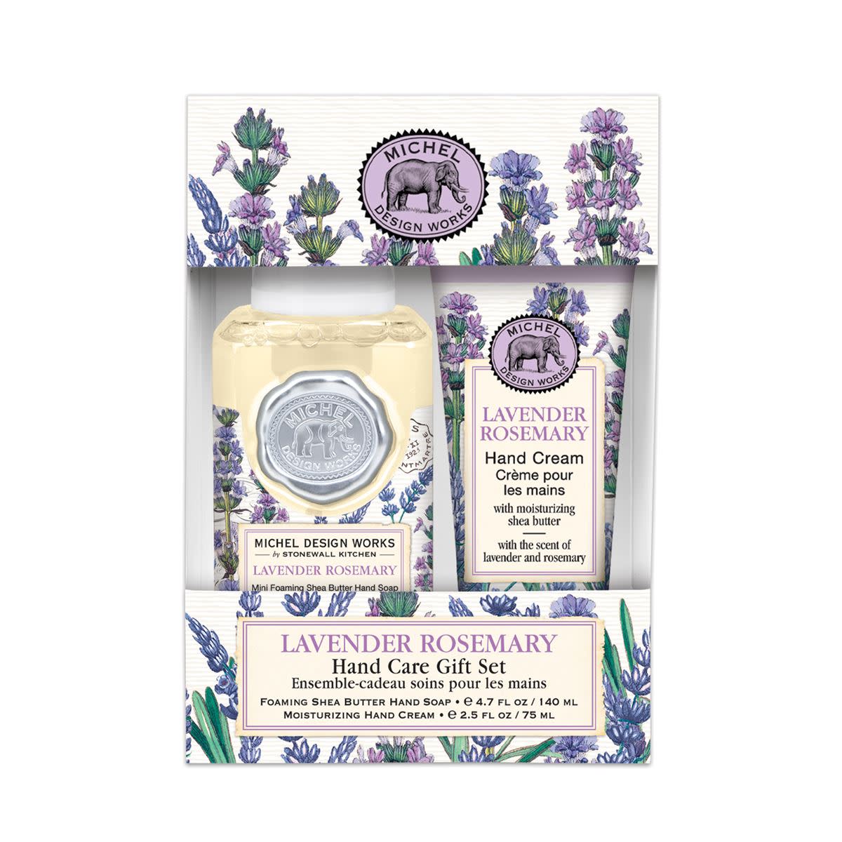 Hand Care Gift Set featuring a foamer bottle and hand cream tube.