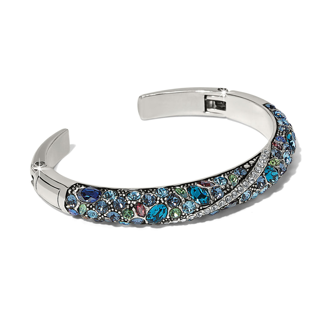 Trust Your Journey Blues Double Hinged Bangle