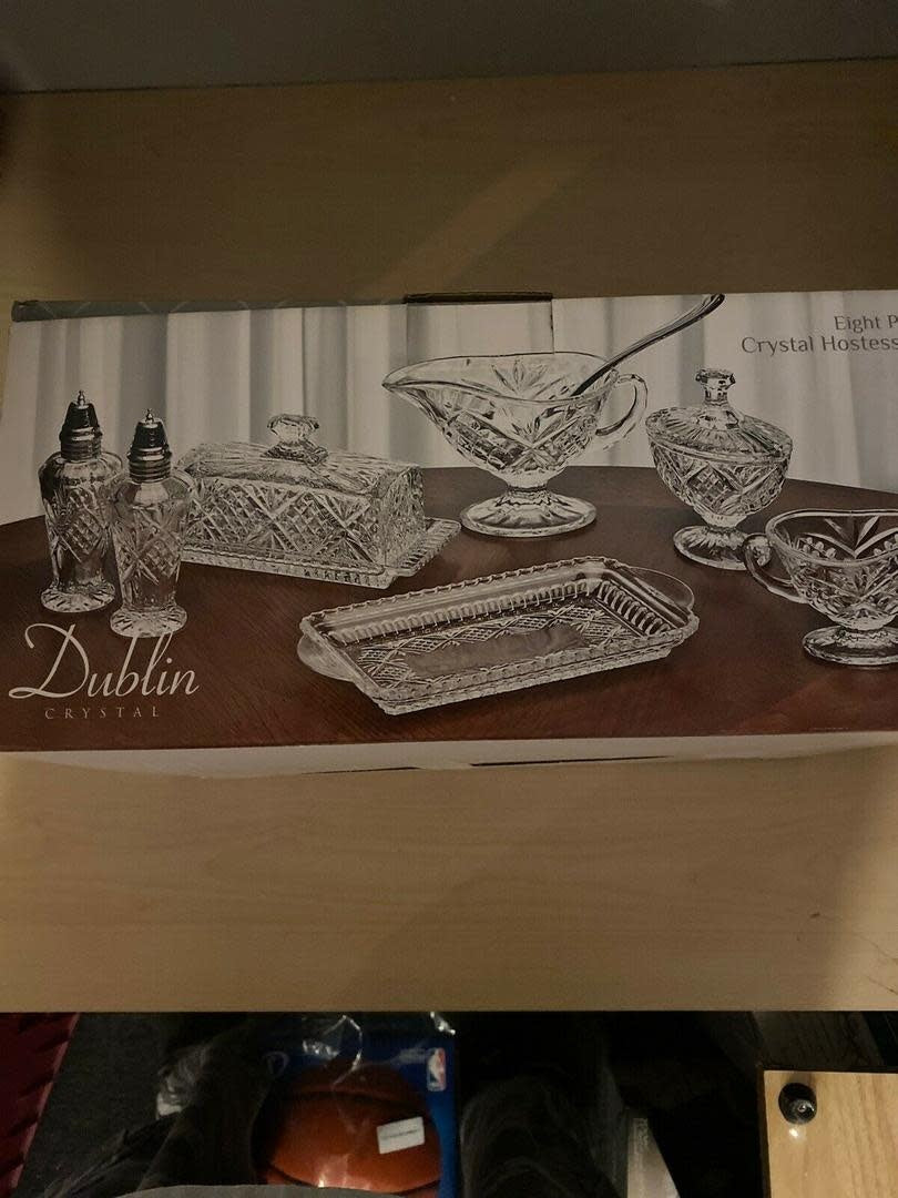 Dublin Crystal Hostess 8 Piece - Sold as Set