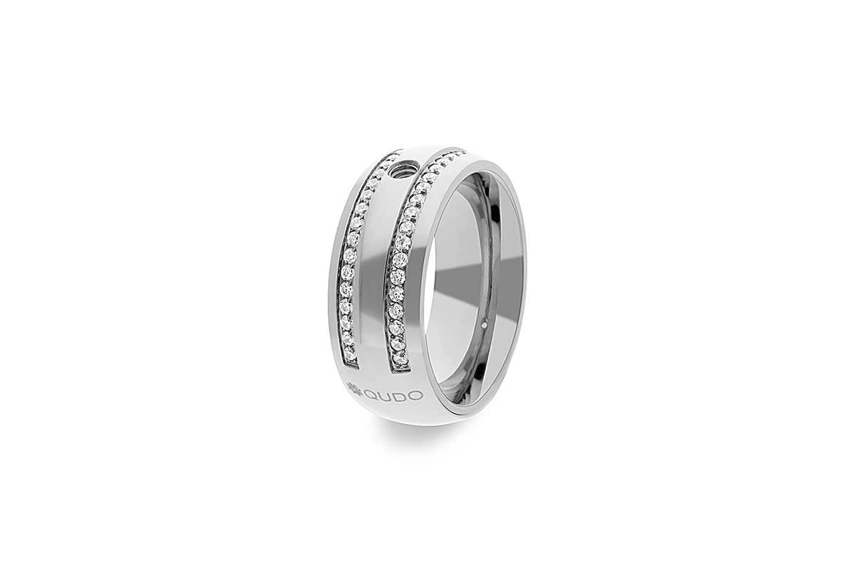 Interchangeable Basic Ring Lecce in silver with a simple band width.