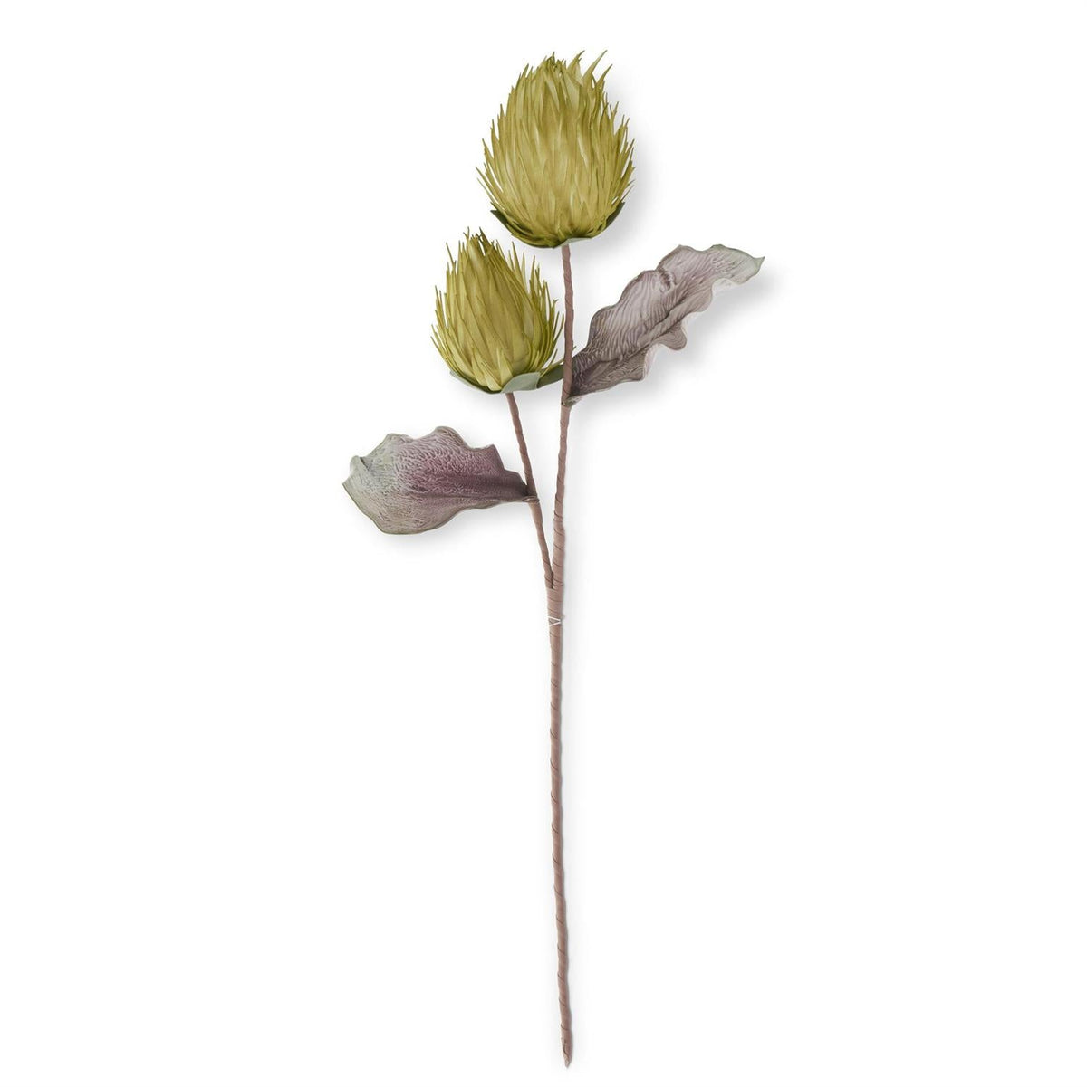 36-inch green EVA double spike cone artificial flower stem