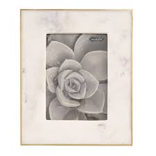 4x6 rectangular marble frame with a natural stone texture finish.