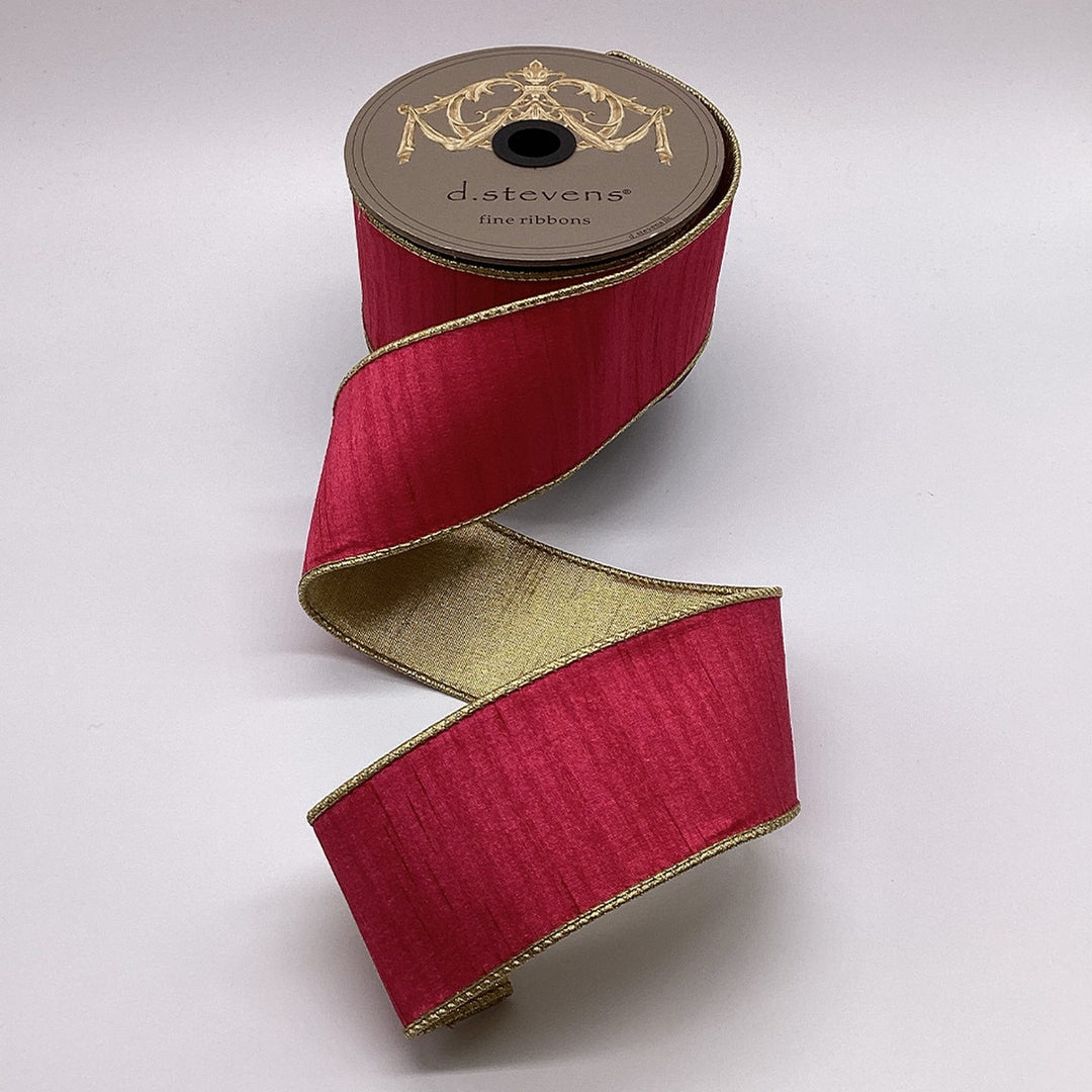 Slub Dupion Metallic Gold Back