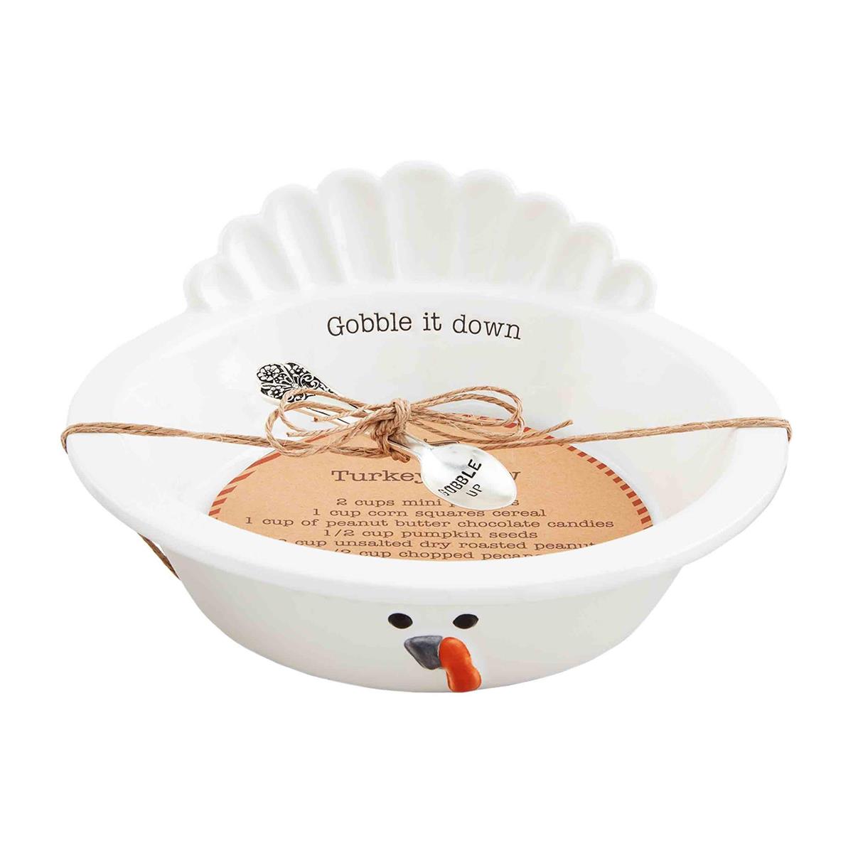 Dolomite Turkey Chow bowl with spoon