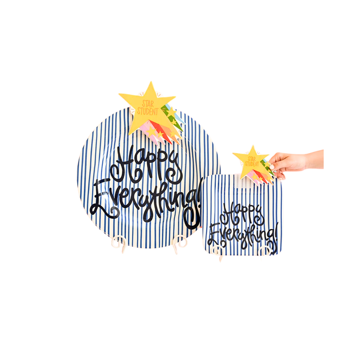 Yellow star-shaped mini attachment with "Star Student" text and a colorful rainbow trail.