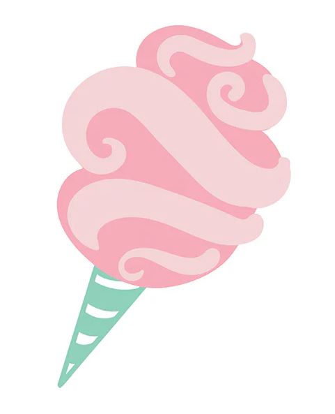 Ceramic cotton candy mini attachment with hook and loop fastener.