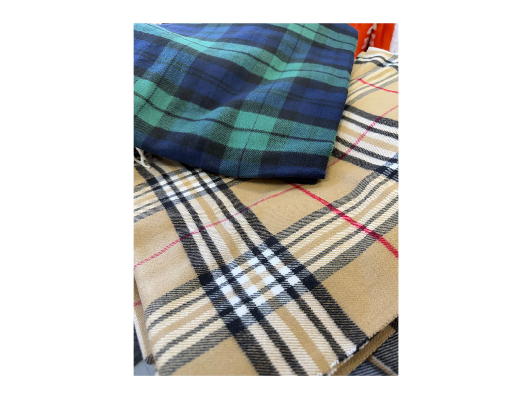Scottish Plaid Cashmere Scarves