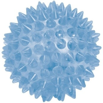 Spiky ball bouncy squeezy toy with flashing colored lights