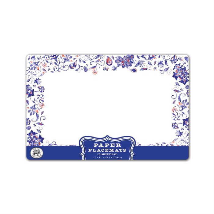 Fall Harvest paper placemats with soy-based ink in a seasonal leaf pattern.