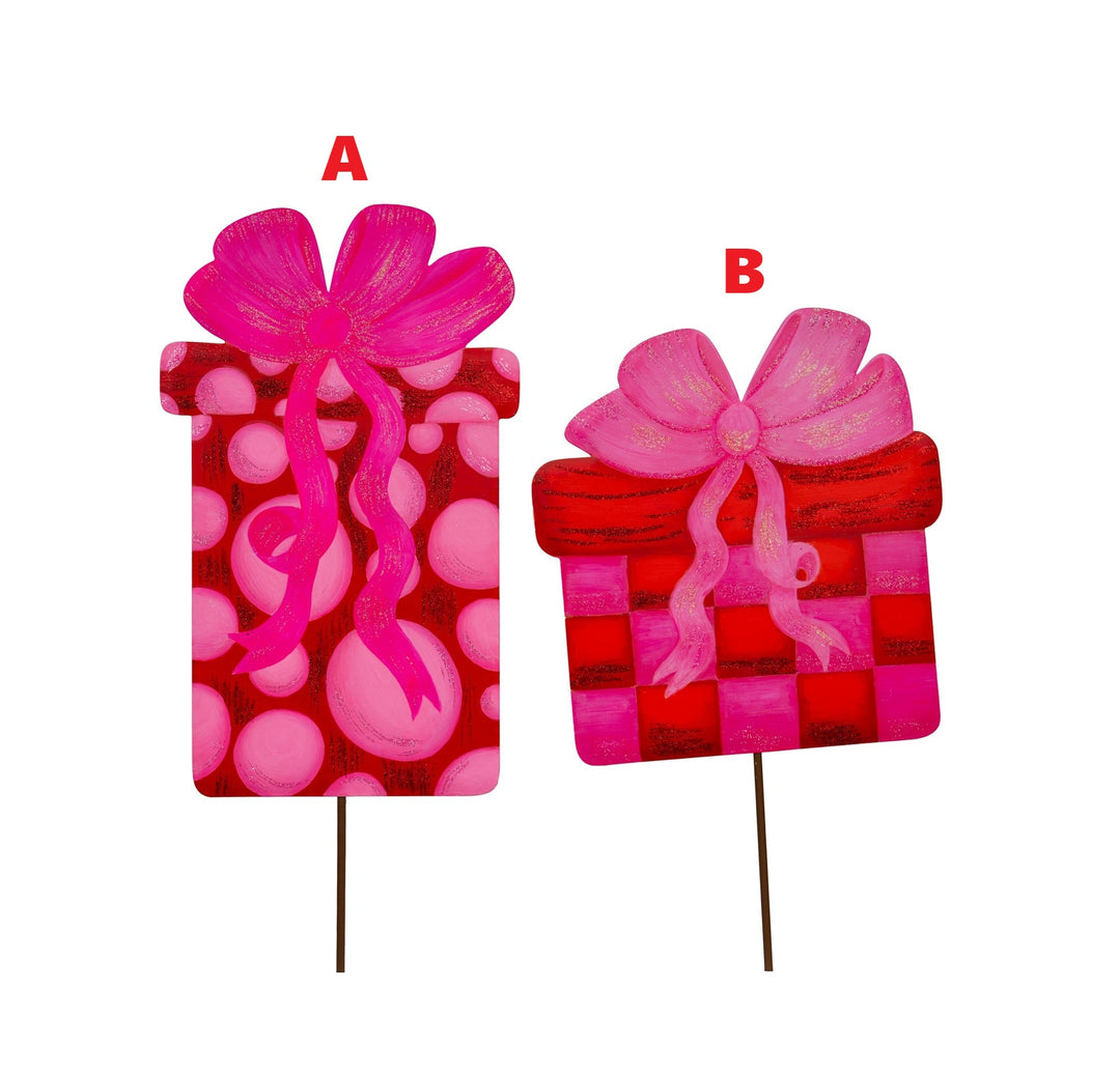 Pinkmas Gift Box Medium featuring a stake/hang/easel function in pink packaging.