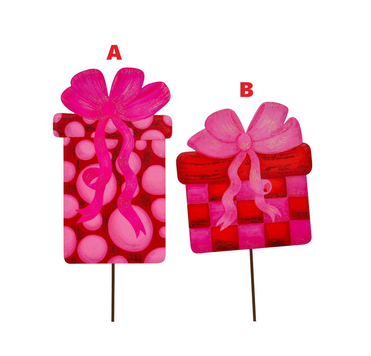 Pinkmas Gift Box Medium featuring a stake/hang/easel function in pink packaging.