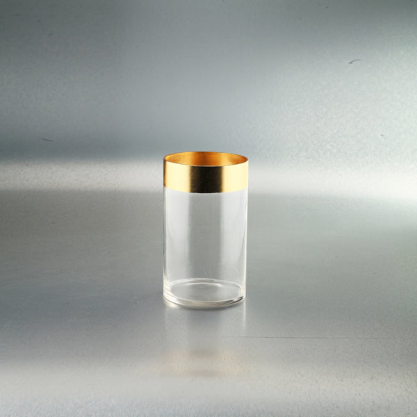 Mercury glass vase with a reflective silver finish and an elegant curved silhouette.