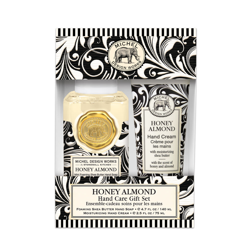 Hand Care Gift Set containing a foamer bottle and hand cream tube.