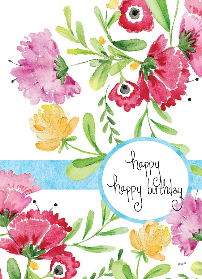 A6 birthday card with matching envelope featuring the message 'You are a blessing' printed in black ink.