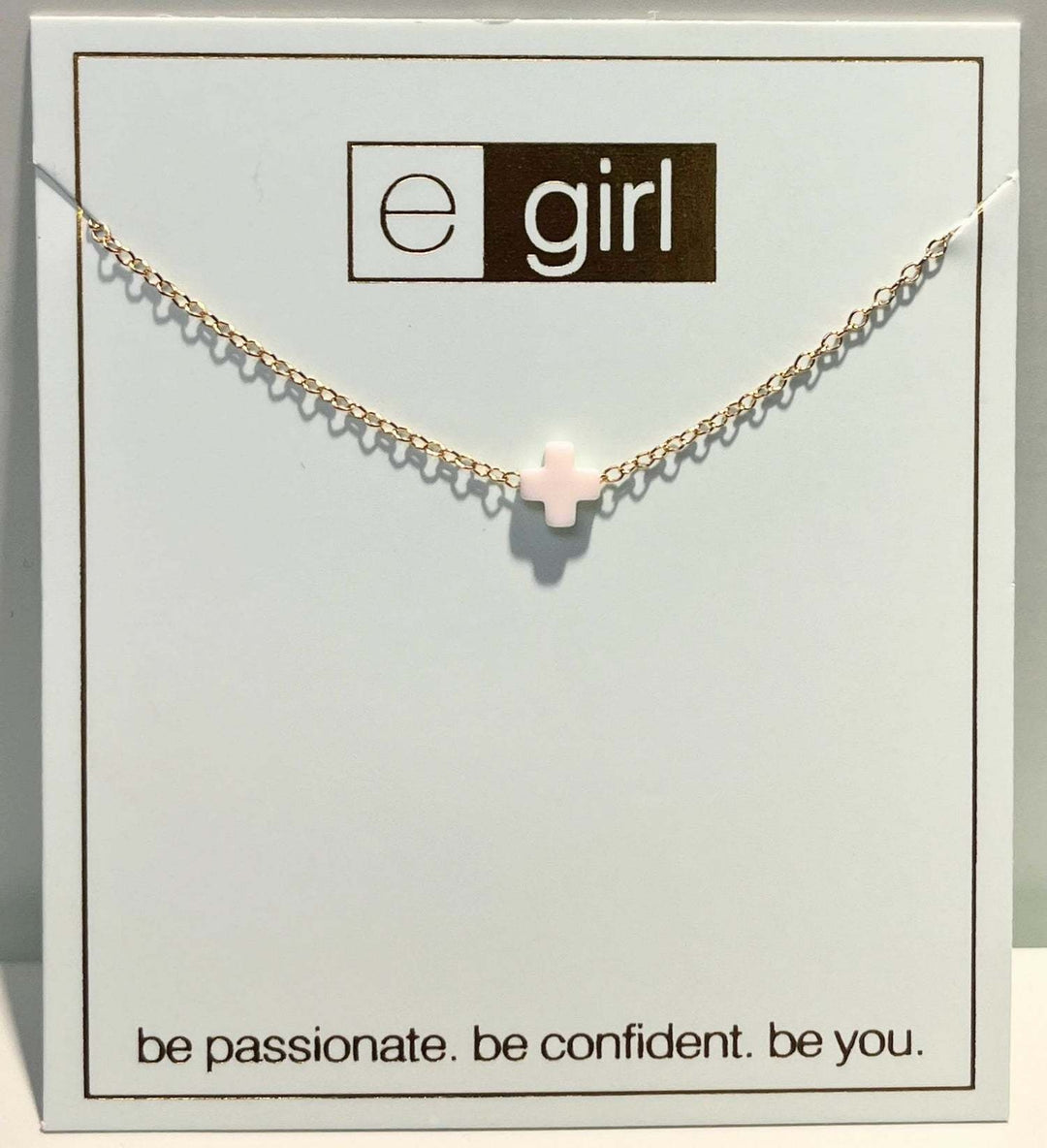 Egirl 14" Necklace Gold - Signature Cross Small