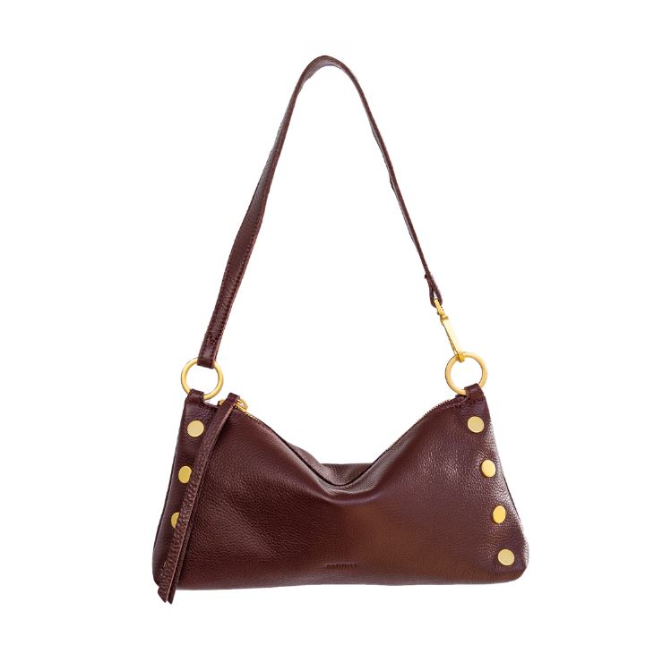 Kyle Bag in black leather with detachable crossbody strap