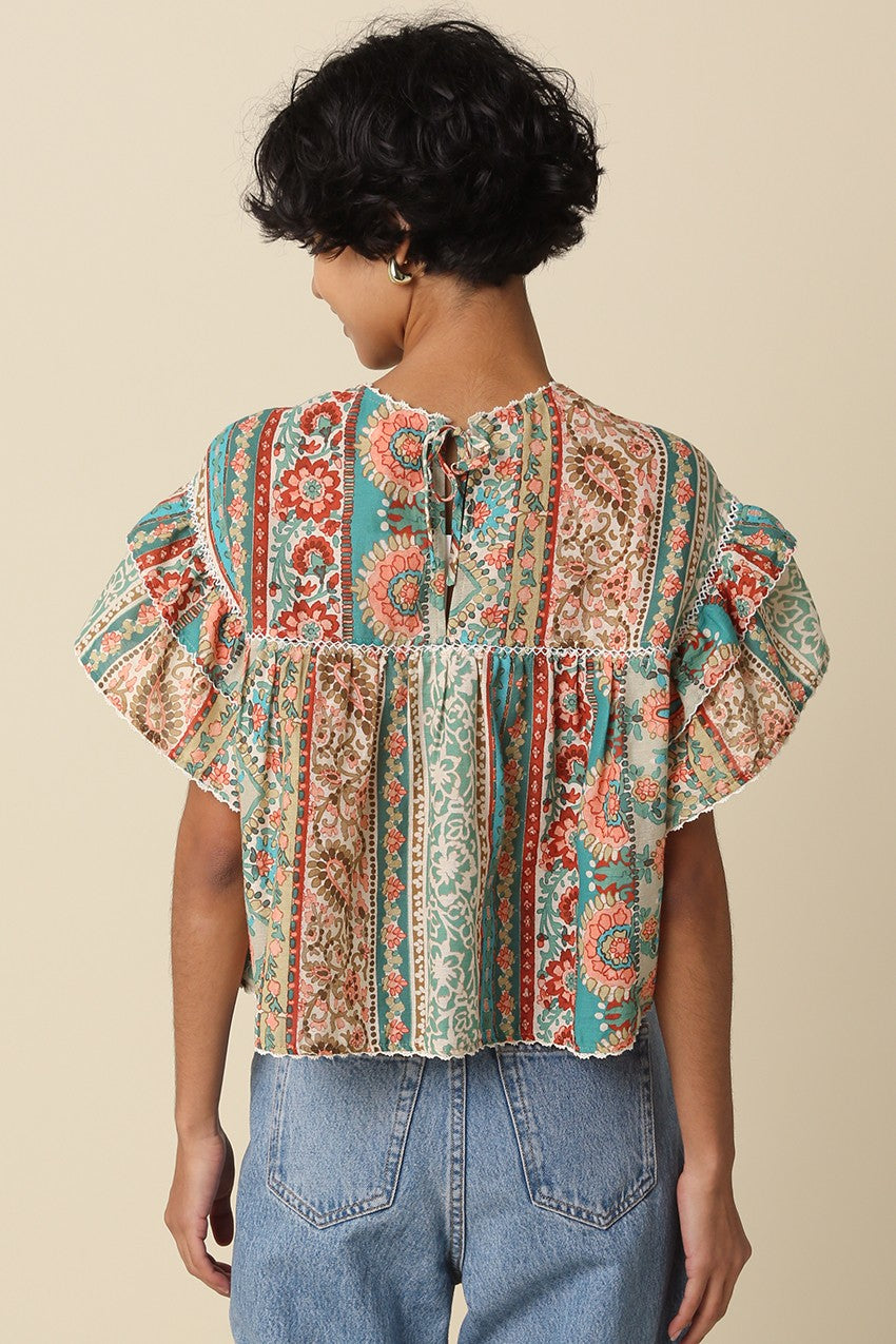 Teresa Flutter Sleeve Top