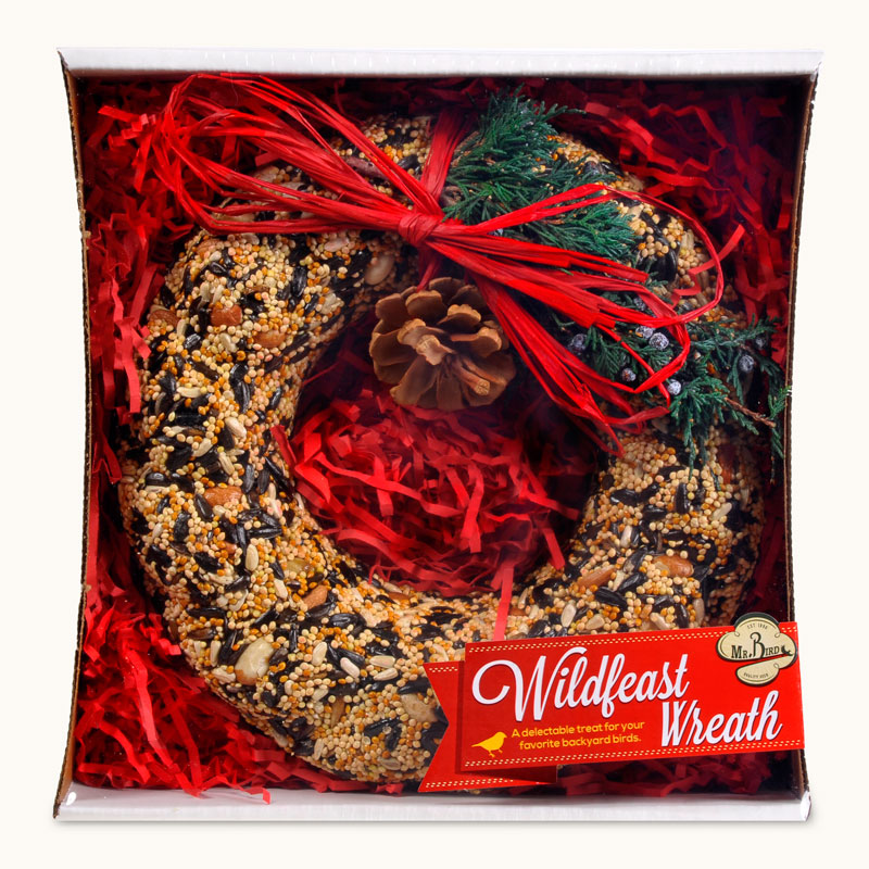 Wildfeast Wreath: a round dried floral arrangement with natural tones, finished with a rustic raffia bow.