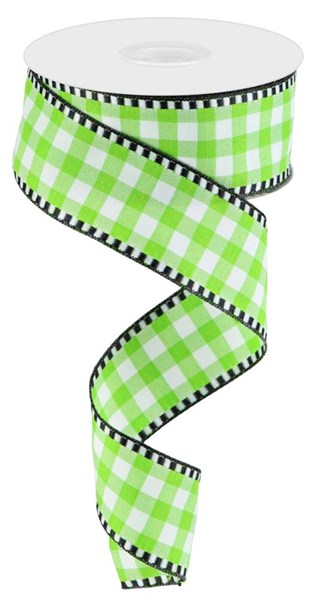 1.5"X10yd Gingham Check