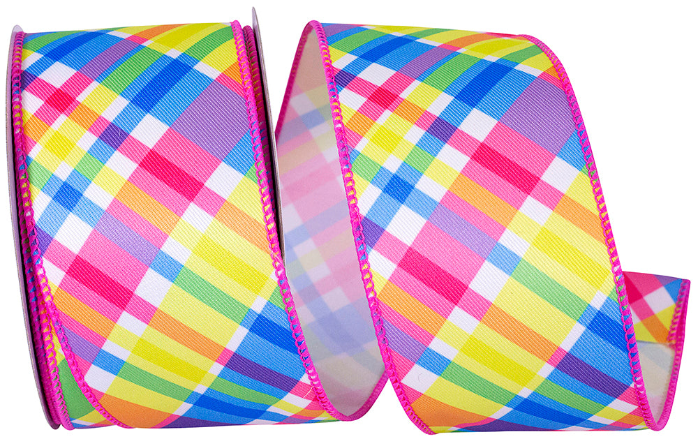 Plaid diagonal bright wired edge fabric roll with polyester material