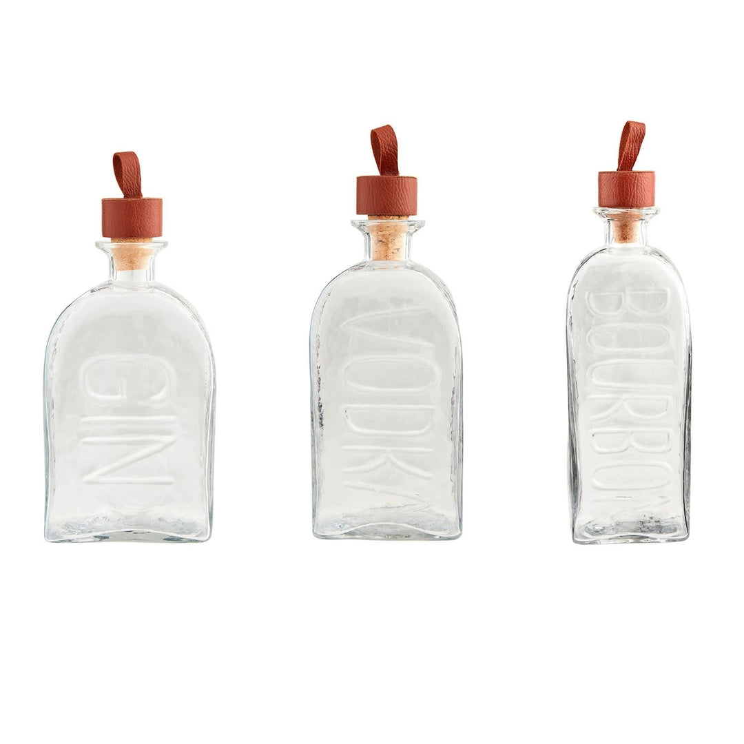 Embossed Glass Decanters