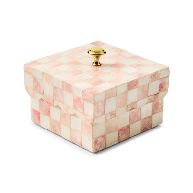 Check Capiz Scalloped Box