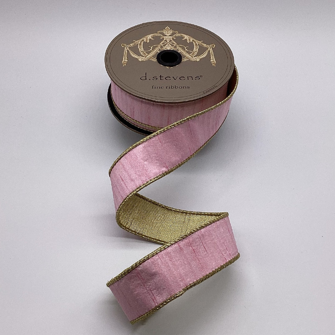 Slub Dupion Metallic Gold Back