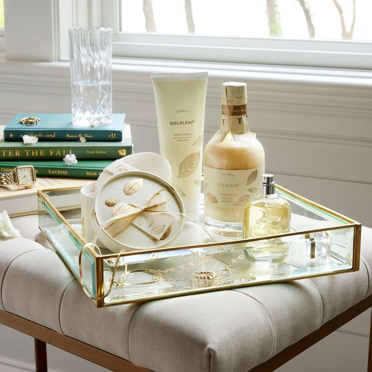 Goldleaf Eau de Parfum bottle with gold cap