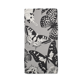 Mini kitchen towel in post-consumer recycled fabric with single-sided print.