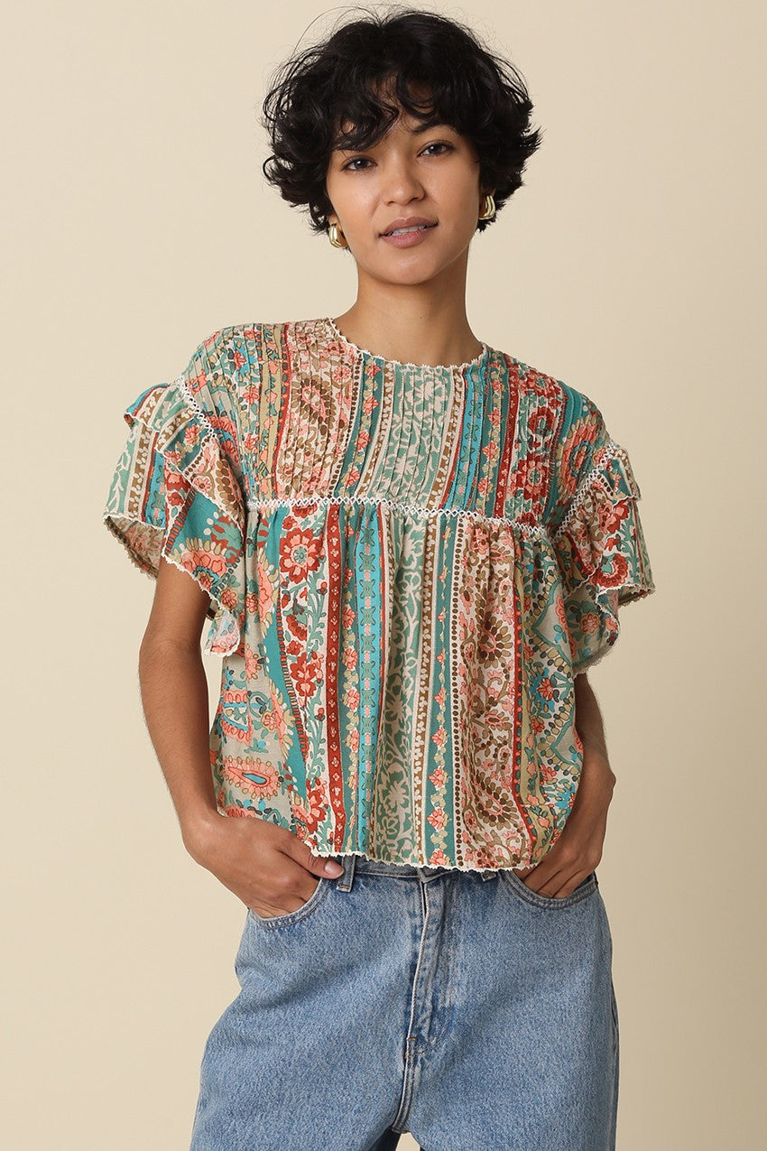 Teresa Flutter Sleeve Top