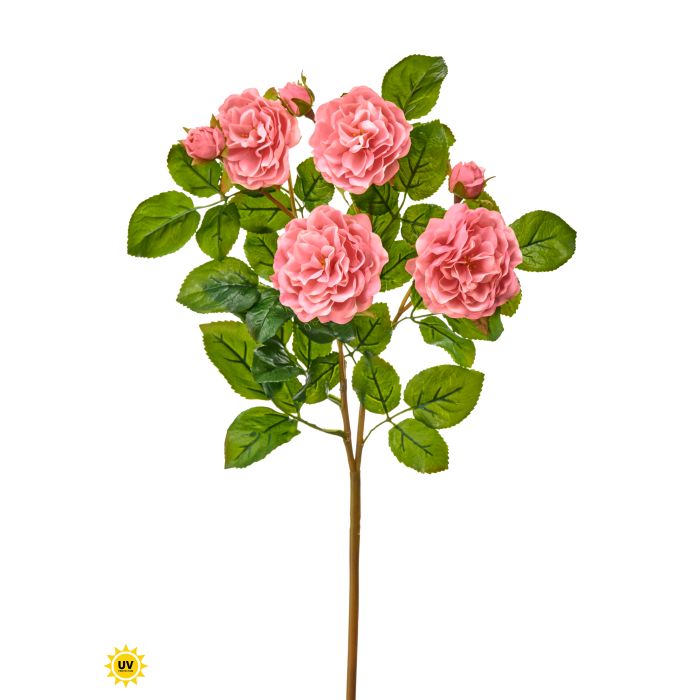 Uv Natural Touch Rose plant with a 3-inch wide rose head on a 17-inch stem.