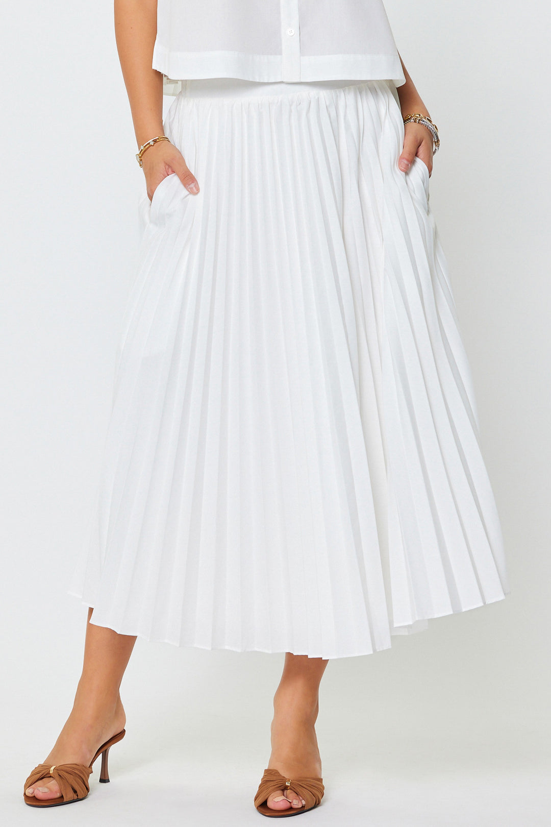 Ivy Pleated Maxi Skirt