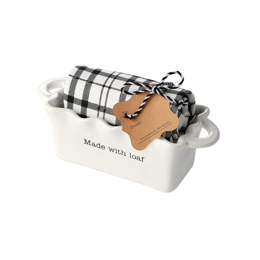 MADE WITH LOAF MINI LOAF PAN & TOWEL SET