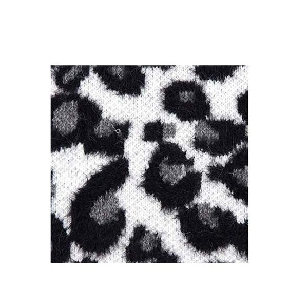 C.C Leopard Blanket in brown leopard print with rayon, PBT, and nylon fabric.