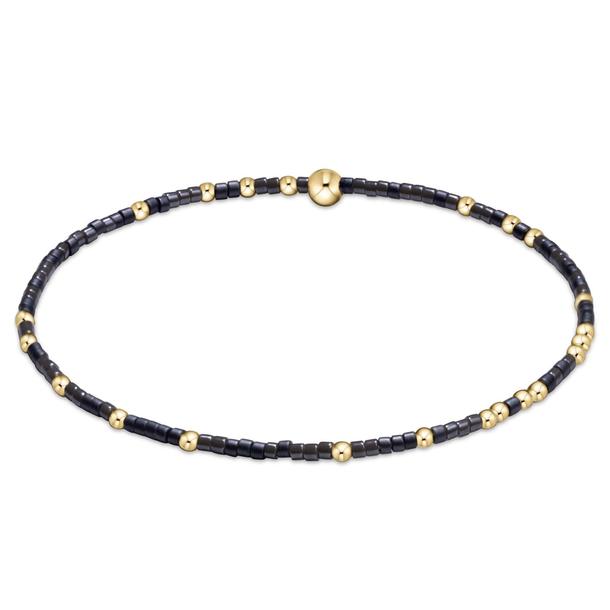 Hand-beaded Hope Unwritten bracelet with mixed seed beads in various colors on high-performance elastic.