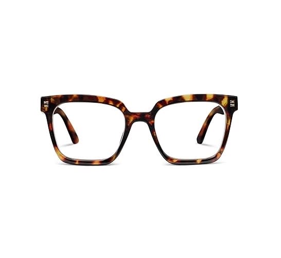 Montage eyeglasses with a square recycled polycarbonate frame in blue light focus lenses