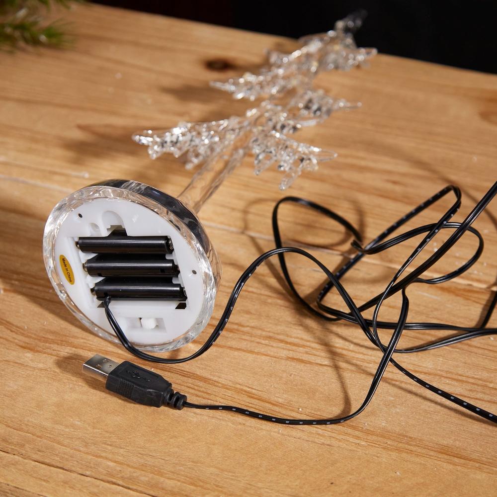 Black plastic battery replacement power pack with a long USB lead wire.