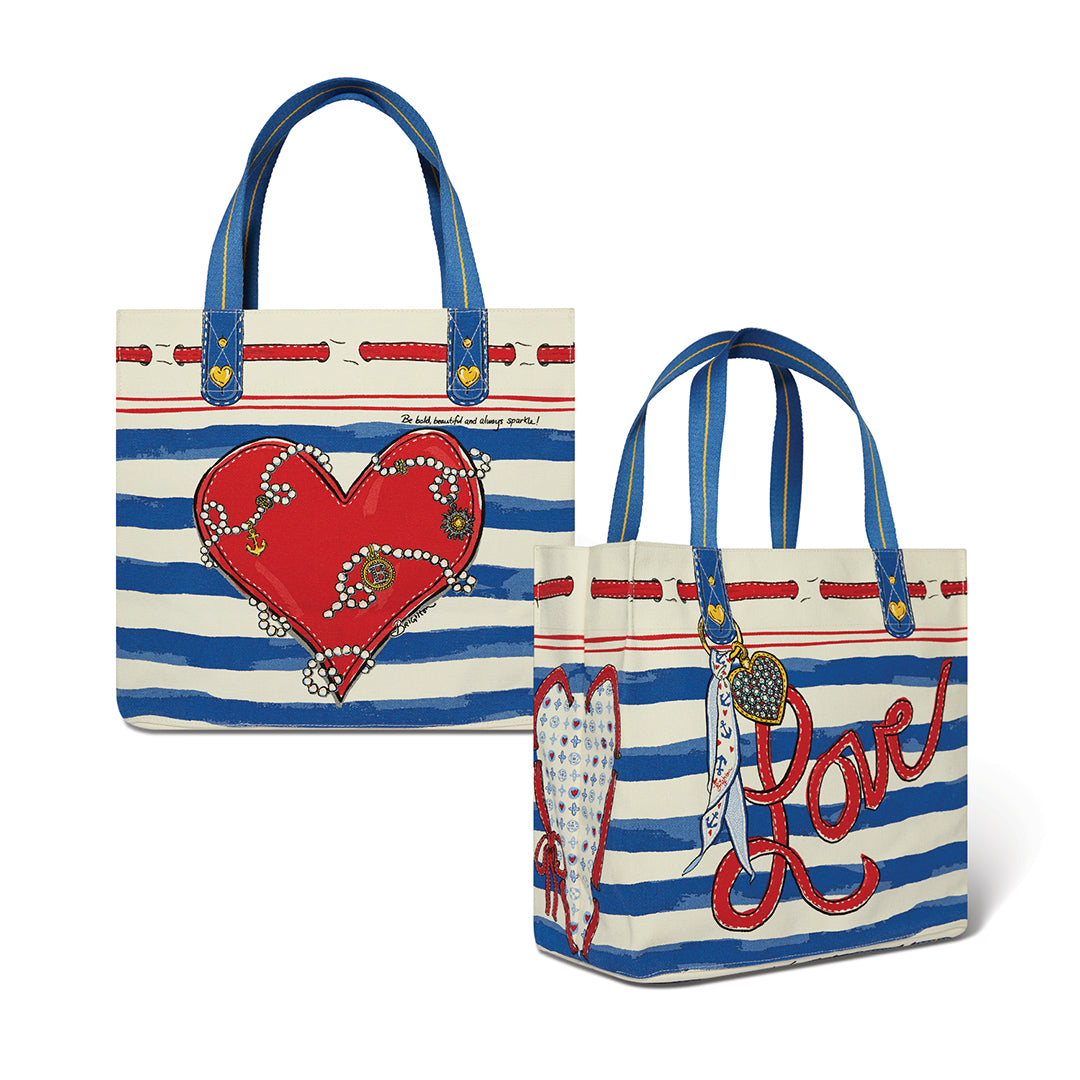 Brighton Striped Love Tote Free Gift with Purchase