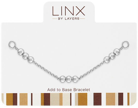 Silver Patterened Ball Trio LINX Add-On