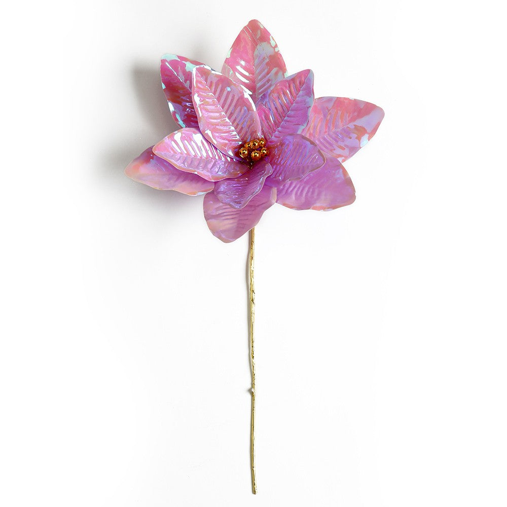 Valentine's decorative floral stem accessory with a D5.9-inch by H15.7-inch silhouette.