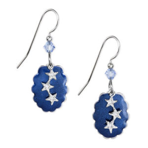 Blue Star Earrings