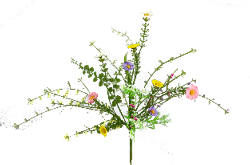 Petite Daisy Filler Pick floral arrangement with eighteen-inch tall green stems featuring small white daisy blooms.