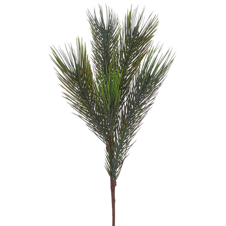 A 38-inch artificial pine spray with realistic green needles on a brown stem.