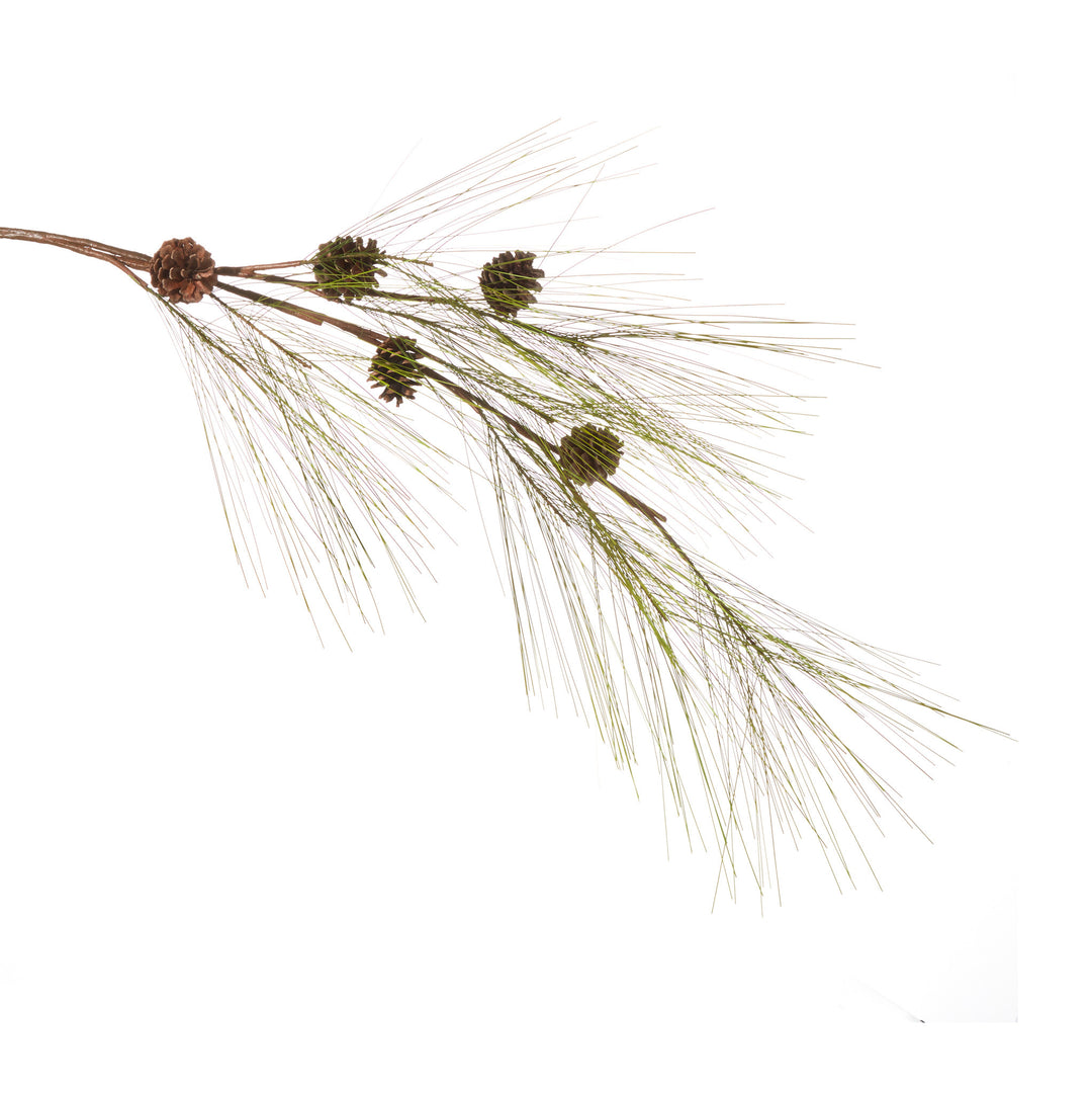 Natural pine branch measuring approximately 53 inches in length with a rustic brown finish.