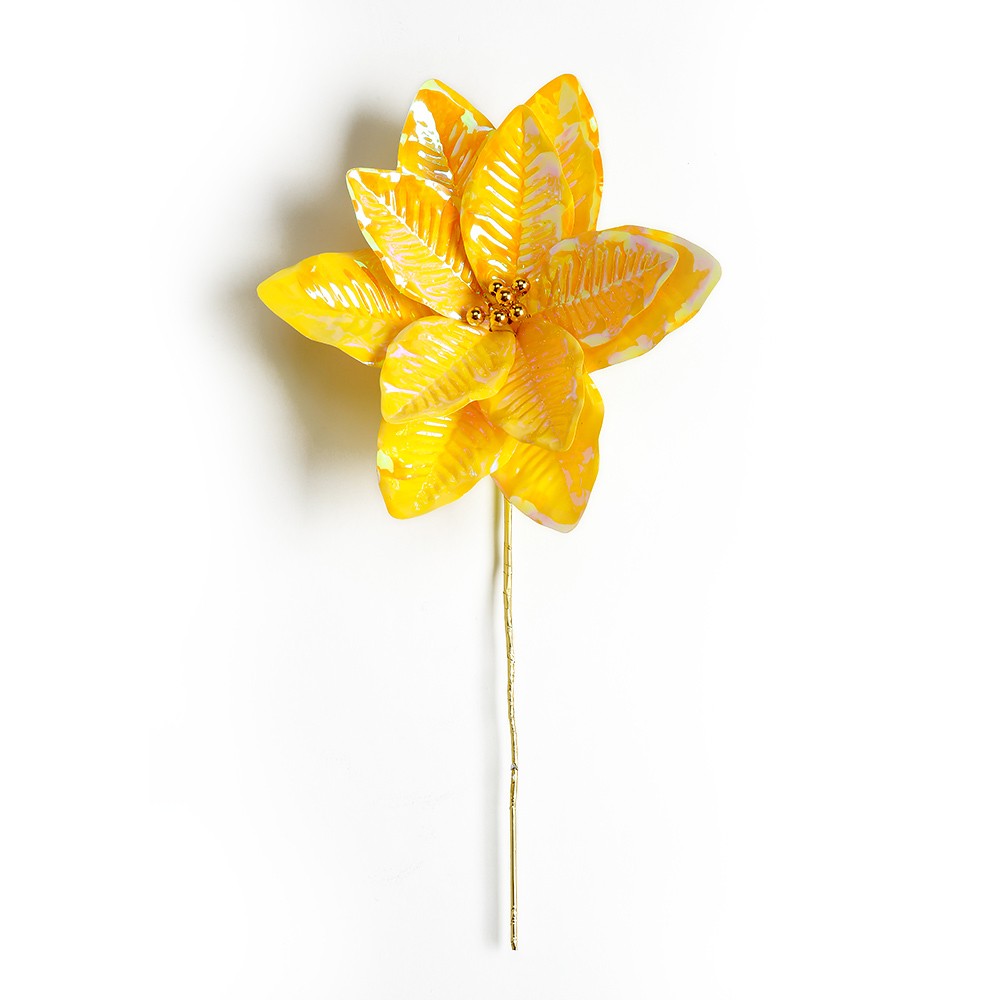 Valentine's decorative floral stem accessory with a D5.9-inch by H15.7-inch silhouette.